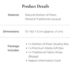 Korean Traditional Najeon Mother-of-Pearl Jewelry Box