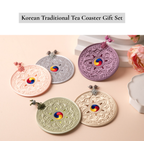 Taegeuk Korean Tea Coaster Gift Set – Handmade in Korea