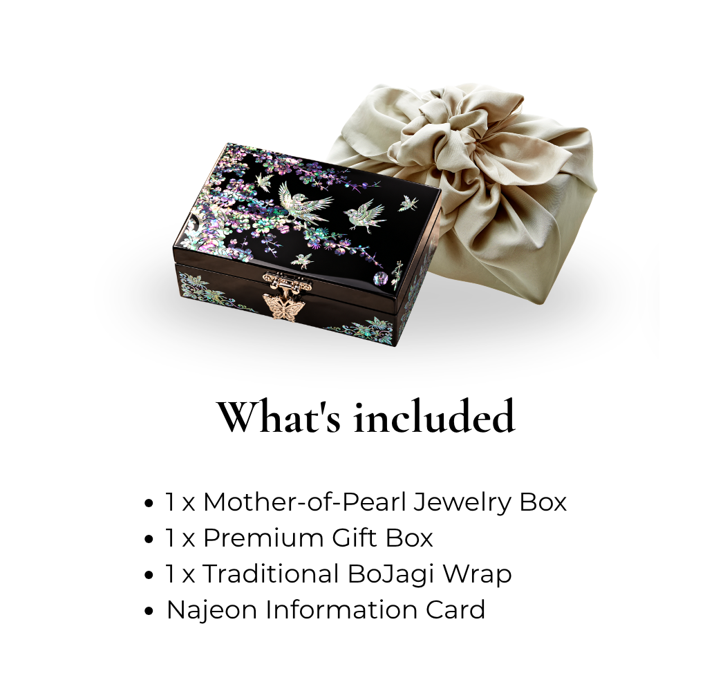 Korean Traditional Najeon Mother-of-Pearl Jewelry Box