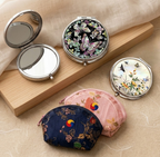 Korean Mother-of-Pearl Gift Set – Mirror, Pouch & Bojagi Wrapping