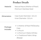 Korean Mother-of-Pearl Pill & Jewelry Case Gift Set – Pouch & Bojagi Wrapping