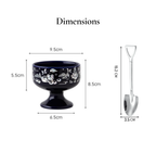 Korean Heritage Dessert Gift Set – Dessert Cup, Spoon & Bojagi Wrapping