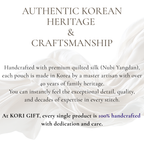 Korean Mother-of-Pearl Pill & Jewelry Case Gift Set – Pouch & Bojagi Wrapping
