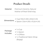Korean Heritage Dessert Gift Set – Dessert Cup, Spoon & Bojagi Wrapping
