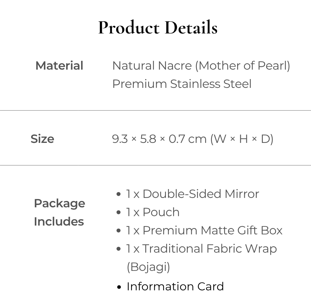 Korean Mother-of-Pearl Business Card Holder Gift Set